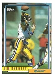 1992 Topps Base Set Jim Everett #420 card