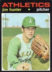 1971 Topps Base Set Jim Hunter #45 card