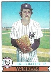 1979 Topps Base Set Jim Hunter #670 card