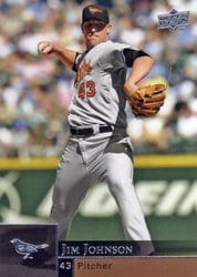 2009 Upper Deck Base Set Jim Johnson #532 card