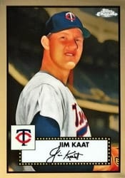 2021 Topps Chrome Platinum Anniversary Base Set Jim Kaat #626 card