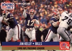 1991 Pro Set Base Set Jim Kelly #8 card