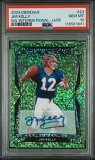 2024 Panini Obsidian Base International Signatures Jim Kelly #23 card