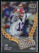 2024 Topps Chrome Sunday Swag Jim Kelly #SS-18 card