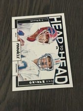 2024 Panini Encore Pinnacle Head to Head Jim Kelly/Dan Marino #2 card