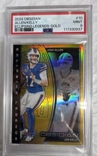 2024 Panini Obsidian Eclipsing Legends Jim Kelly/Josh Allen #10