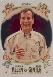 2021 Topps Allen & Ginter Chrome Base Set Jim Koch #233 card