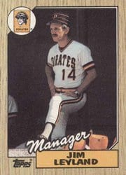 1987 Topps Base Set Jim Leyland #93 card