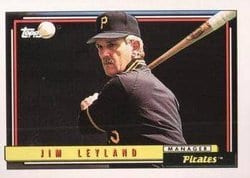 1992 Topps Base Set Jim Leyland #141 card