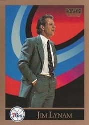 1990-91 SkyBox Base Set Jim Lynam #320 card