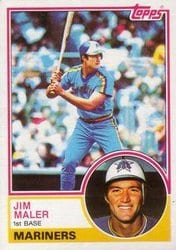 1983 Topps Base Set Jim Maler #54 card