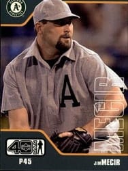 2002 Upper Deck 40-Man Base Set Jim Mecir #40 card