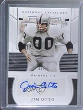 2020 Panini National Treasures Signatures Jim Otto #S-JO card