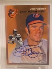 2023 Topps Chrome Platinum Anniversary Autographs Jim Palmer #CPA-JP card