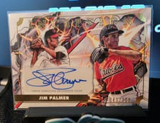 2025 Topps Inception Inception Transformation Autographs Jim Palmer #ITA-JP card