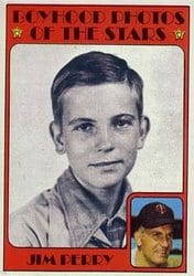 1972 Topps Base Set Jim Perry #497 card