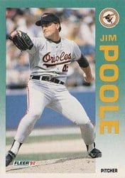 1992 Fleer Base Set Jim Poole #23 card