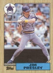 1987 Topps Base Set Jim Presley #45 card