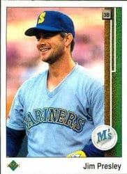 1989 Upper Deck Base Set Jim Presley #642 card