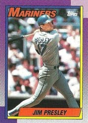 1990 Topps Base Set Jim Presley #346 card
