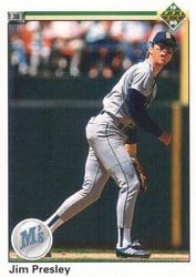 1990 Upper Deck Base Set Jim Presley #315 card