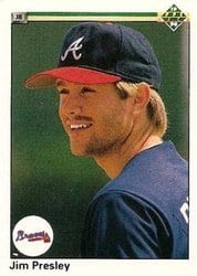 1990 Upper Deck Base Set Jim Presley #760 card