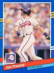 1991 Donruss Base Set Jim Presley #173 card
