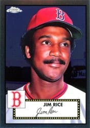 2021 Topps Chrome Platinum Anniversary Base Set Jim Rice #550 card