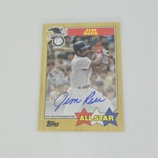 2022 Topps 1987 Topps Baseball All-Star Autographs Jim Rice #87ASA-JR card