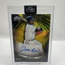 2022 Topps Chrome Black Autographs Jim Rice #CBA-JRI card
