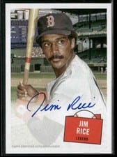 2023 Topps Archives 1957 Hit Stars Autographs Jim Rice #57HS-JR card