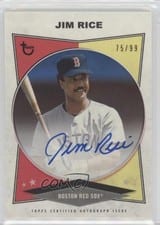 2023 Topps Brooklyn Collection Autographs Jim Rice #AC-JRI card