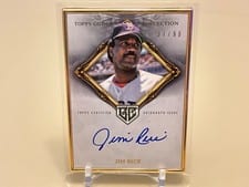 2023 Topps Gilded Collection Gold Frame Hall of Famers Autographs Jim Rice #HAFA-JR card