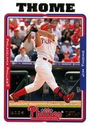 2005 Topps Base Set Jim Thome #25 card