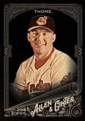 2018 Topps Allen & Ginter X Base Set Jim Thome #114 card