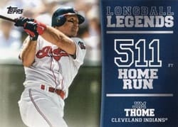 2018 Topps Longball Legends Jim Thome #LL-11 card