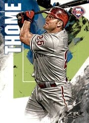 2019 Topps Fire Base Set Jim Thome #90 card