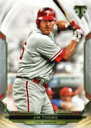 2019 Topps Triple Threads Base Set Jim Thome #40 card
