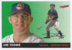 2020 Topps Archives Base Set Jim Thome #70 card