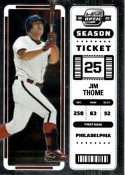 2023 Panini Chronicles Contenders Optic Jim Thome #14 card