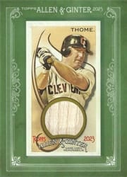 2023 Topps Allen & Ginter Framed Mini Relics Jim Thome #MFR-JT card