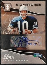 2021 Panini Chronicles Totally Certified Signatures Jim Zorn #TCS-JZO card