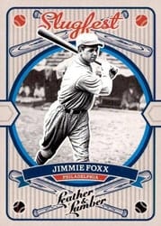 2019 Panini Leather & Lumber Slugfest Jimmie Foxx #SF-6 card