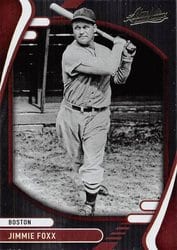 2022 Panini Absolute Base Set Jimmie Foxx #4 card
