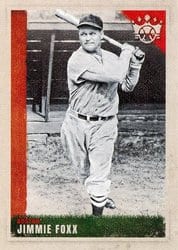 2022 Panini Diamond Kings Base Set Jimmie Foxx #102 card