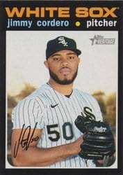 2020 Topps Heritage Base Set Jimmy Cordero #697 card