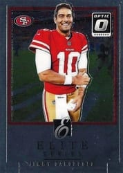 2018 Donruss Optic Elite Series Jimmy Garoppolo #ES-JG card
