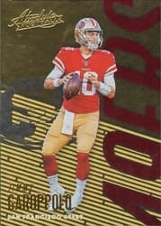 2018 Panini Absolute Base Set Jimmy Garoppolo #86 card