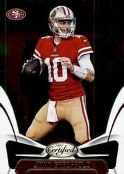 2018 Panini Certified Base Set Jimmy Garoppolo #2 card
