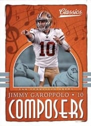 2018 Panini Classics Composers Jimmy Garoppolo #3 card